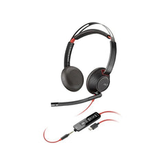 HP POLY 5220 Stereo USB-A Wired Black Headset