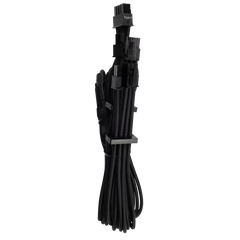 Premium Individually Sleeved PCIe Cables (Dual Connector) Type 4 Gen 4 – Black