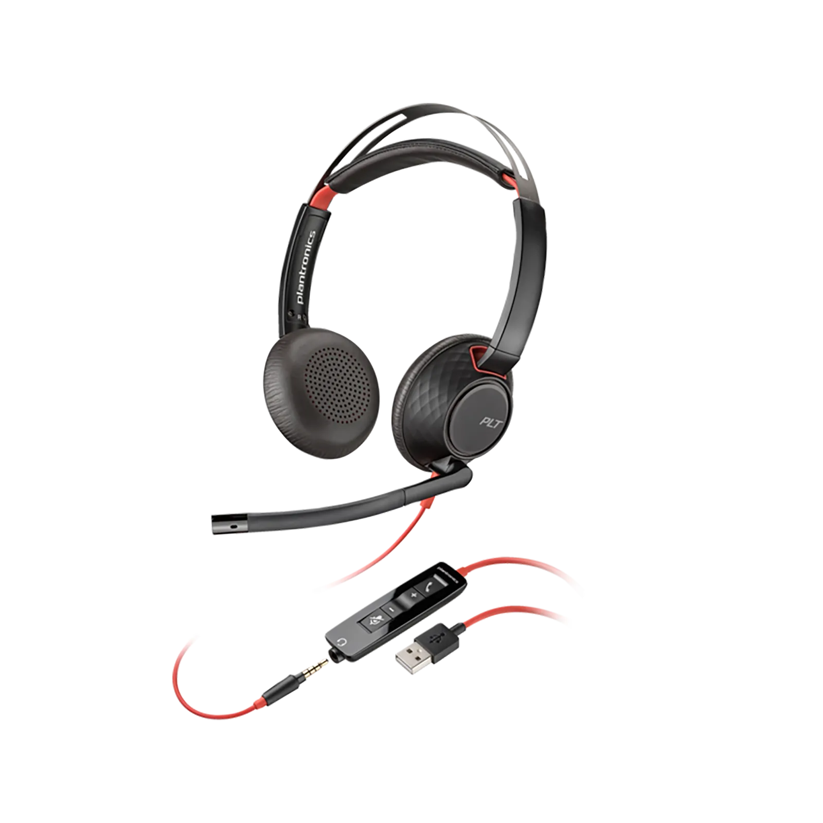 Poly Blackwire 3320 Stereo Microsoft Teams Certified USB-C Headset +USB-C/A Adapter