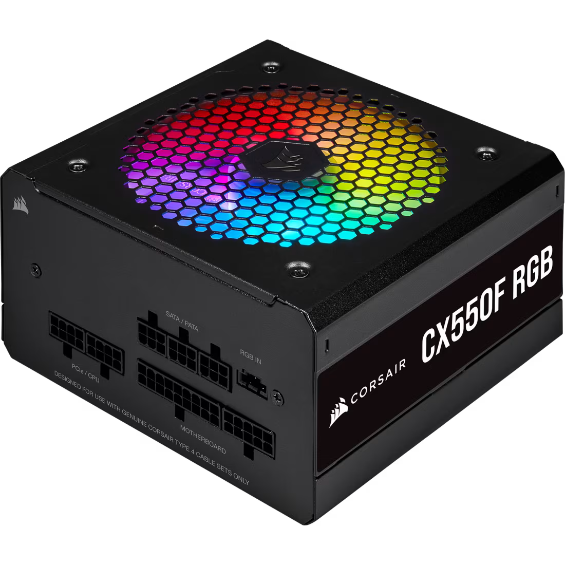 CX Series™ CX550F RGB — 550 Watt 80 Plus® Bronze Certified Fully Modular RGB PSU (AU)