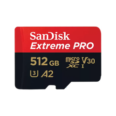 Sandisk Extreme Pro 512GB 4K Video microSDXC Card