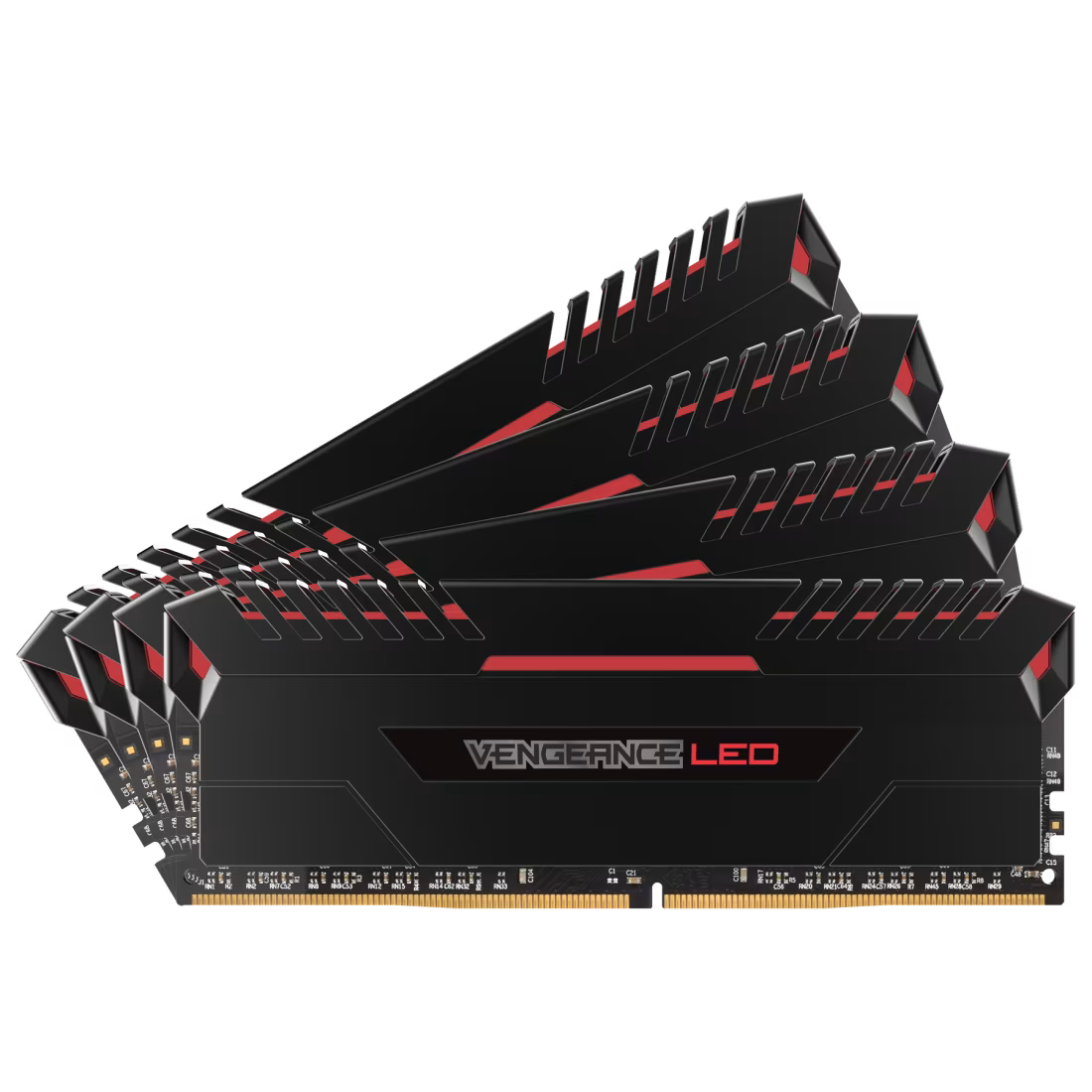 CORSAIR VENGEANCE® LED 32GB (4 x 8GB) DDR4 DRAM 3400MHz C16 Memory Kit - Red LED